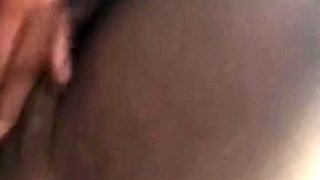 Black Babe Squirts in the Rain