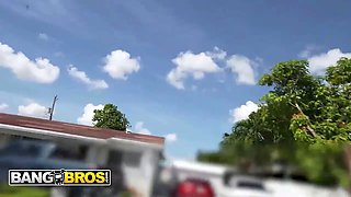 Bangbros - stunning juniper ren’s Tight Pussy captures hard as she gets pounded and facialed on the nail bus