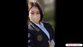 Tension. Rural Uniformed G Cup Beauty Loses Herself in a Quiet and Intimate Solo Moment
