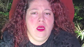 Little Bitch Getting Fucked in the Middle of the Forest in the Night