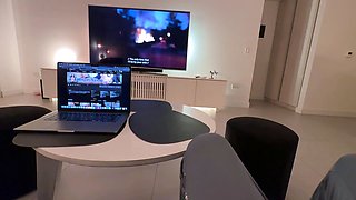 Perfect girl who was shy at first in the elevator but once