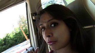 Filthy latina gloryhole teen slut