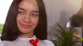 Brunette Unwrapped by Fuck Machine
