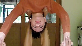 Flexible Petite Latina Amateur Anal Fuck and Cum Swallow!