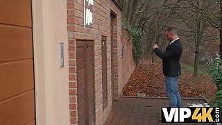 Hot Blonde Andrea Fucks Stranger Adam Costa in HD - Natural Tits & Stockings