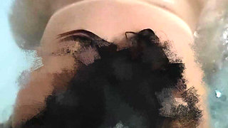 Chubby Hottie Giving Blowjob in Bathtub on All Fours