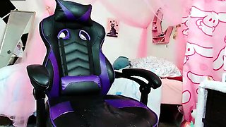 Blonde tranny shemale solo masturbation