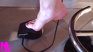 Me Sewing Barefoot on My Sewing Machine