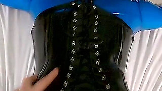 Cristal Kinky Blue Rubber Doll POV Fucking