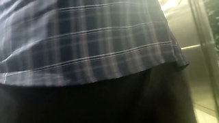 delivery boy dick flash in lift