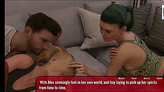 Visual hentai, 3d animation, 3d small tits