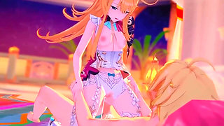 Genshin Impact - Escoffier Hardcore Moaning Creampie Squirt Fuck - 3D Hentai Animations