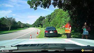 Allow Roadside Helper to Titty-Fuck Her for a Tow - Ashlyn Peaks