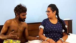 Sexy House Teacher Don't Control Herself to Fuck by Her Big Cock Student, Hardcore Sex