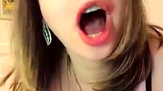 Romanian Girl with Huge Tits Masturbating on Webcam