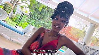 This EBONY TEEN had her first ORGASM