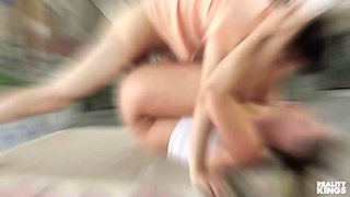 Mackenzie Mace Willow Ryder flash their titties squash ther booties to tempt johnny to pound them - reality kings