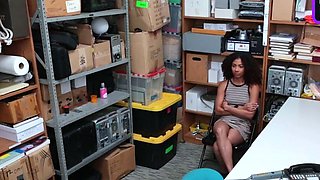 Busty black lady gets caught by her spouse and punished