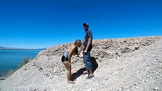 Cumshot on big boobs for slut tit fucking in hd