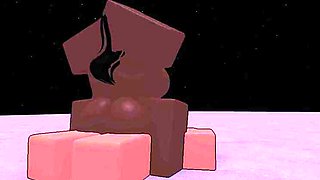 Roblox Demon Girl Dominates Monster Hunter with Rough Cowgirl Sex - Animated POV Blowjob & Deepthroat