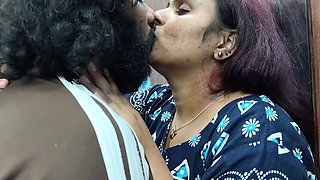 Neck Kiss With Lip Lock In Nighty - Hot Indian Girlfriend Romance