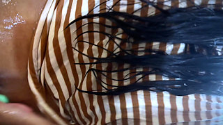 Bada Dodh Wali Cacci - Indian Big Ass & Huge Boobs Sexy Hot Aunty Shower in My Toilet Then I Caught Her and Record & Fuck Her