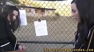 Nubile girl/girl tongues labia and rails big black cock (Casey Calvert, Whitney Wright)