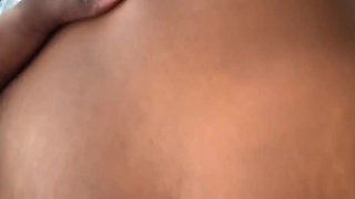 The ebony girl gets her booty squished with constant ramming