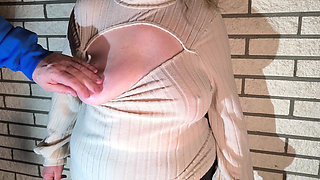Using Her Naked Tits for Valentines Day