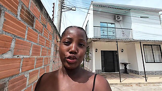 Bad Girl Ebony in Hot Sun Full of Ideas Dirty Talking Her Way the Black Slut Went Wild Exposed Big Pierced Boobs - Mastermeat1