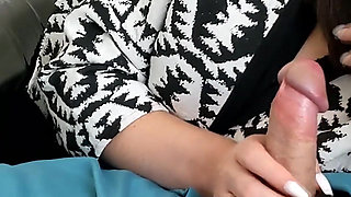 100 Handjob Pretty Hands & Long Nails Cumshots Compilation - Dame Olga