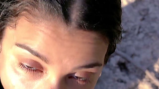 Adventure on a Wild Beach! Sex with a Stranger, Ends in Internal Ejaculation