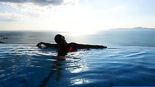 Bubble butt Thai GF first time anal fuck