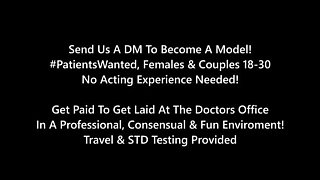 Adrianna Fox Gyno Exam POV - Medical Fetish Roleplay with Hitachi Orgasm