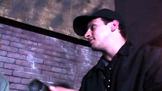 Hot blonde babe with long legs masturbates