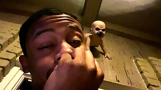 Interracial gangbang brunette slut facial bukkake in hd