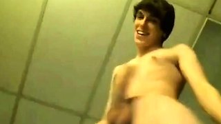 Twink Plays With His Huge Dildo On Webcam
