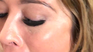 Tiffany Fox Gives JOI and Eats a Cock