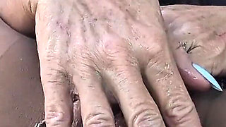 Little Linda Gets Ready for Car Date Wearing Crotchless Pantyhose