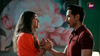 Indian pair celebrating their anniversary inside bedroom