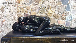 Lying Bondage Domination, T2 Used and Made to Eat Cum - Alex Latex