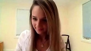 USA sexiest blonde pregnant big boobs beauty webcam show