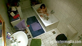 MILF Does Personal Hygiene in the Bathroom