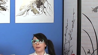 Cherry Morgan & Dakota Charms - Virgin Geek Handjob