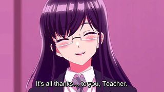 Hentai Room of Guilty Pleasure: Sexy Buxom Nerdy Student Lets Her Teacher Fuck Her In the Lecture Hall