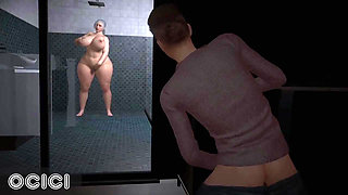 BBW in 3D rich woman in 3D