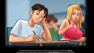 Summertime saga: college guy is having sex with his French professor in her office ep 120