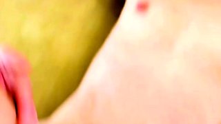 Teen brunette from play with dildo on webcam