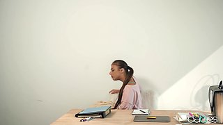 Molly Stewart's Fiery Lesbian Desire in an Office Clash