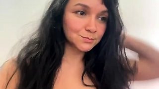 Big boobs milf masturbates with her dildo